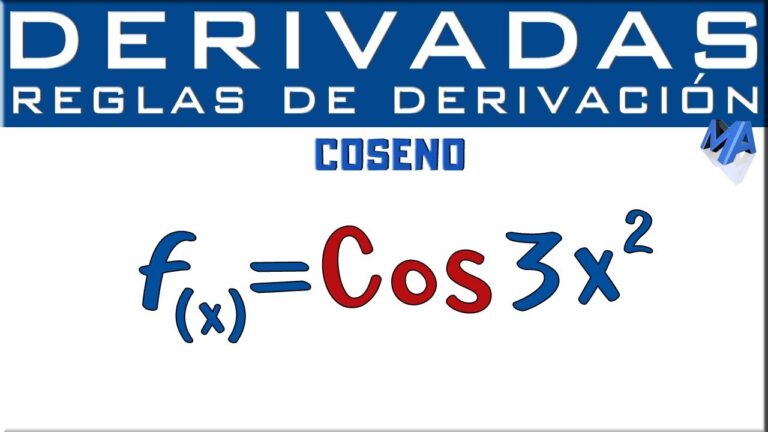 Todo lo que necesitas saber sobre la derivada de coseno: conceptos clave, ejemplos y aplicaciones